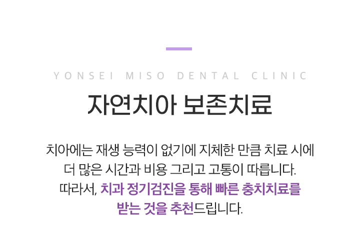 자연치아 보존치료